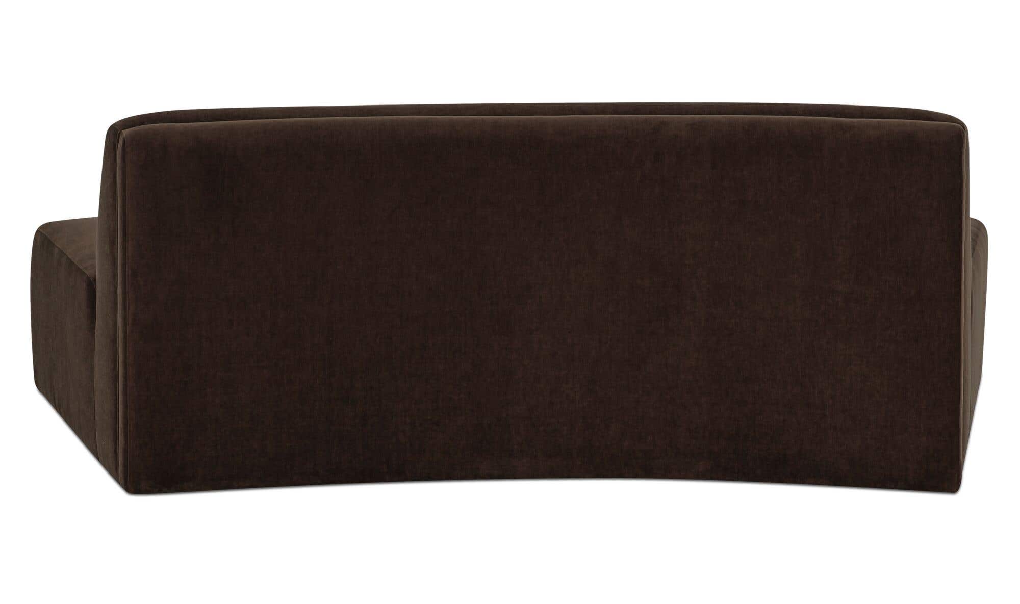 Naomi Convex Sofa Dark Brown by Moe's Home Collection - view 8