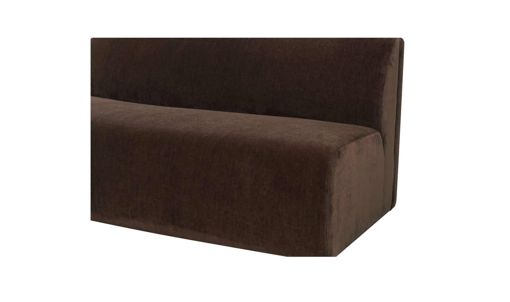 Naomi Convex Sofa Dark Brown by Moe's Home Collection - view 9