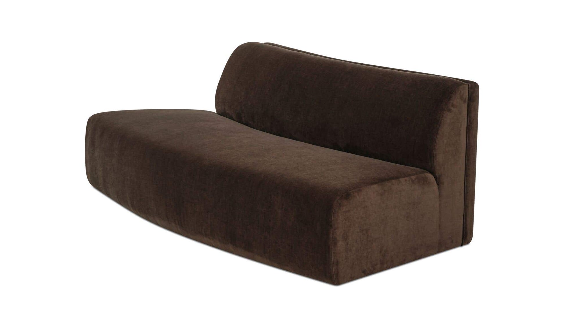 Naomi Convex Sofa Dark Brown by Moe's Home Collection - view 5