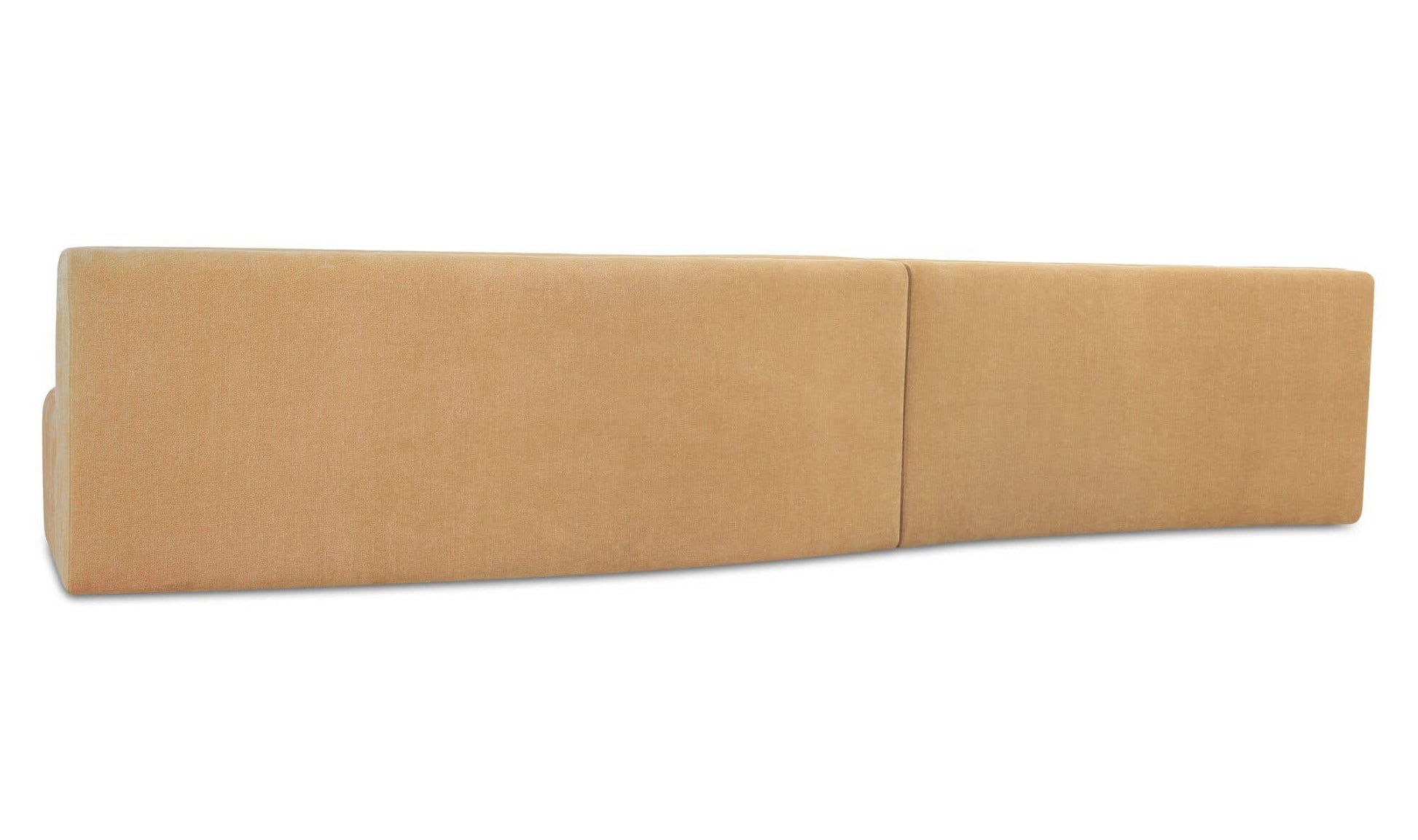 Naomi 2 Piece Wave Modular Sectional Golden Yellow by Moe's Home Collection - view 14