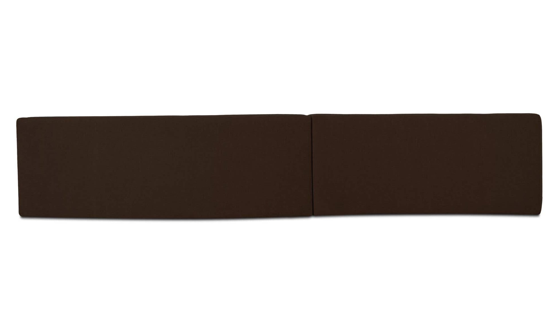 Naomi 2 Piece Wave Modular Sectional Dark Brown by Moe's Home Collection - view 8