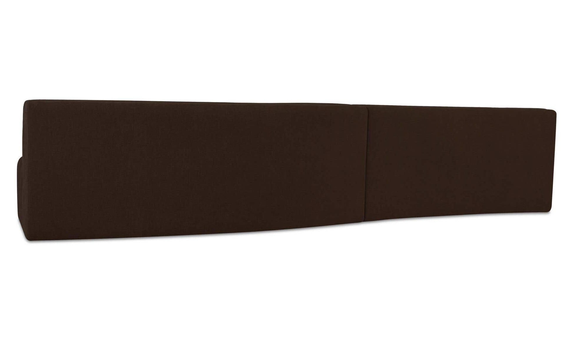 Naomi 2 Piece Wave Modular Sectional Dark Brown by Moe's Home Collection - view 7