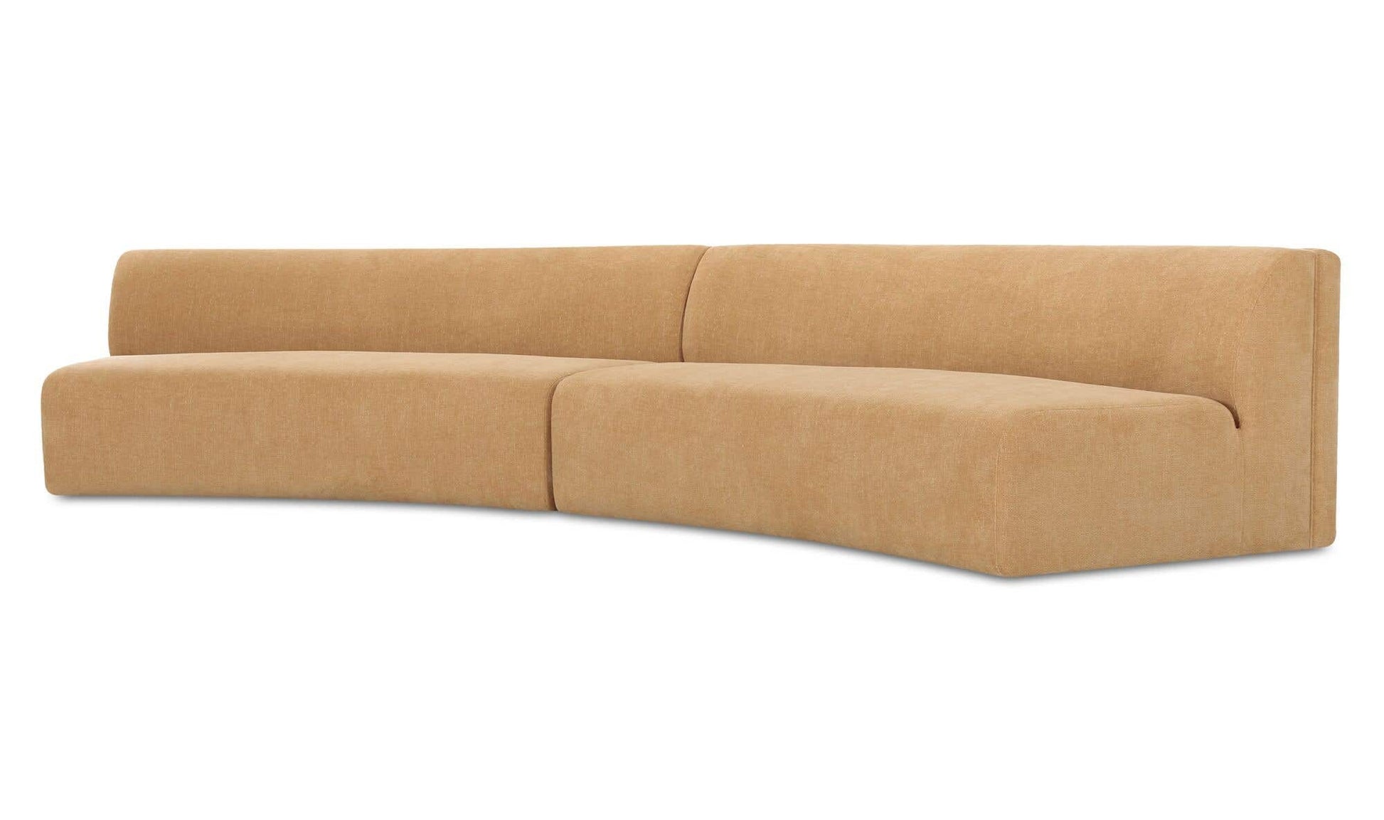 Naomi 2 Piece Concave Modular Sectional Golden Yellow by Moe's Home Collection - view 18