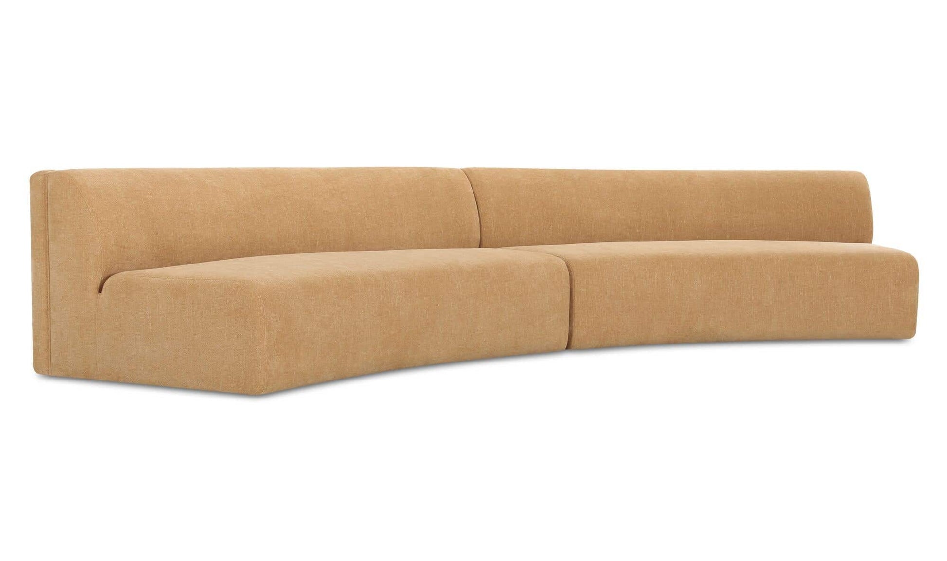 Naomi 2 Piece Concave Modular Sectional Golden Yellow by Moe's Home Collection - view 12