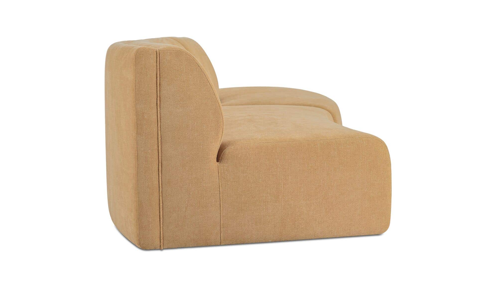 Naomi 2 Piece Concave Modular Sectional Golden Yellow by Moe's Home Collection - view 13