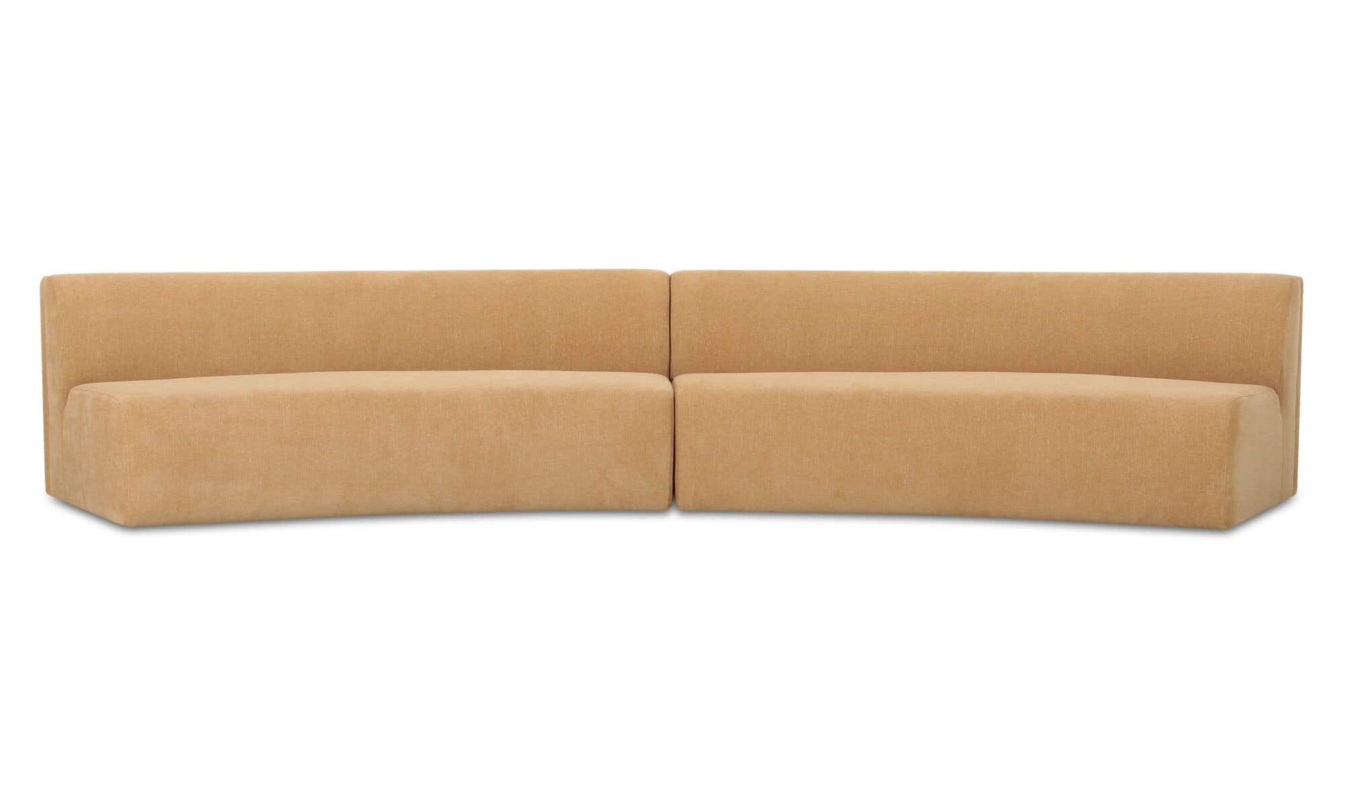 Naomi 2 Piece Concave Modular Sectional Golden Yellow by Moe's Home Collection - view 7