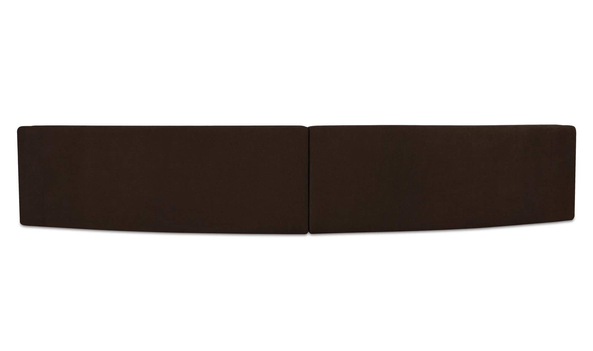 Naomi 2 Piece Concave Modular Sectional Dark Brown by Moe's Home Collection - view 8