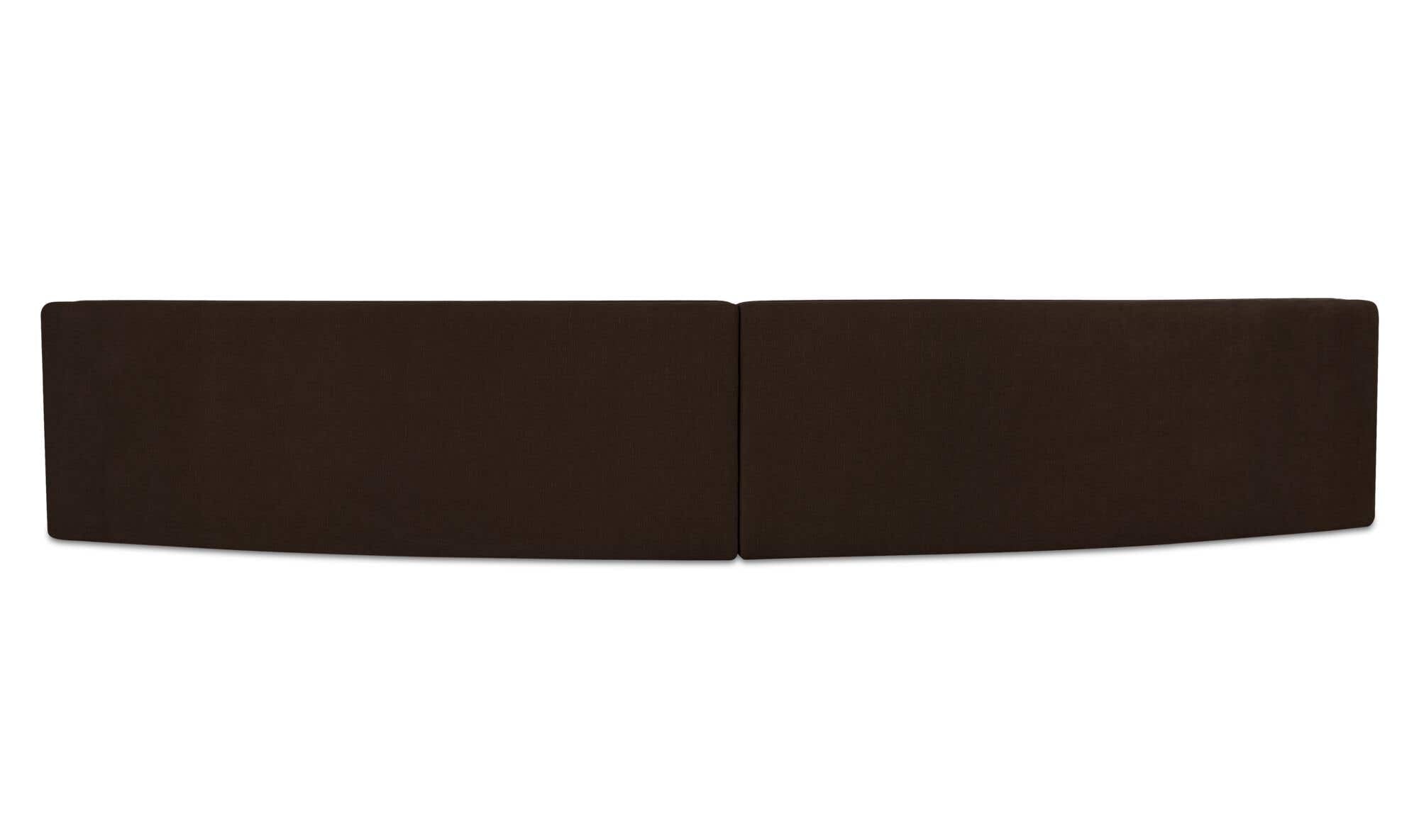 Naomi 2 Piece Concave Modular Sectional Dark Brown by Moe's Home Collection - view 8