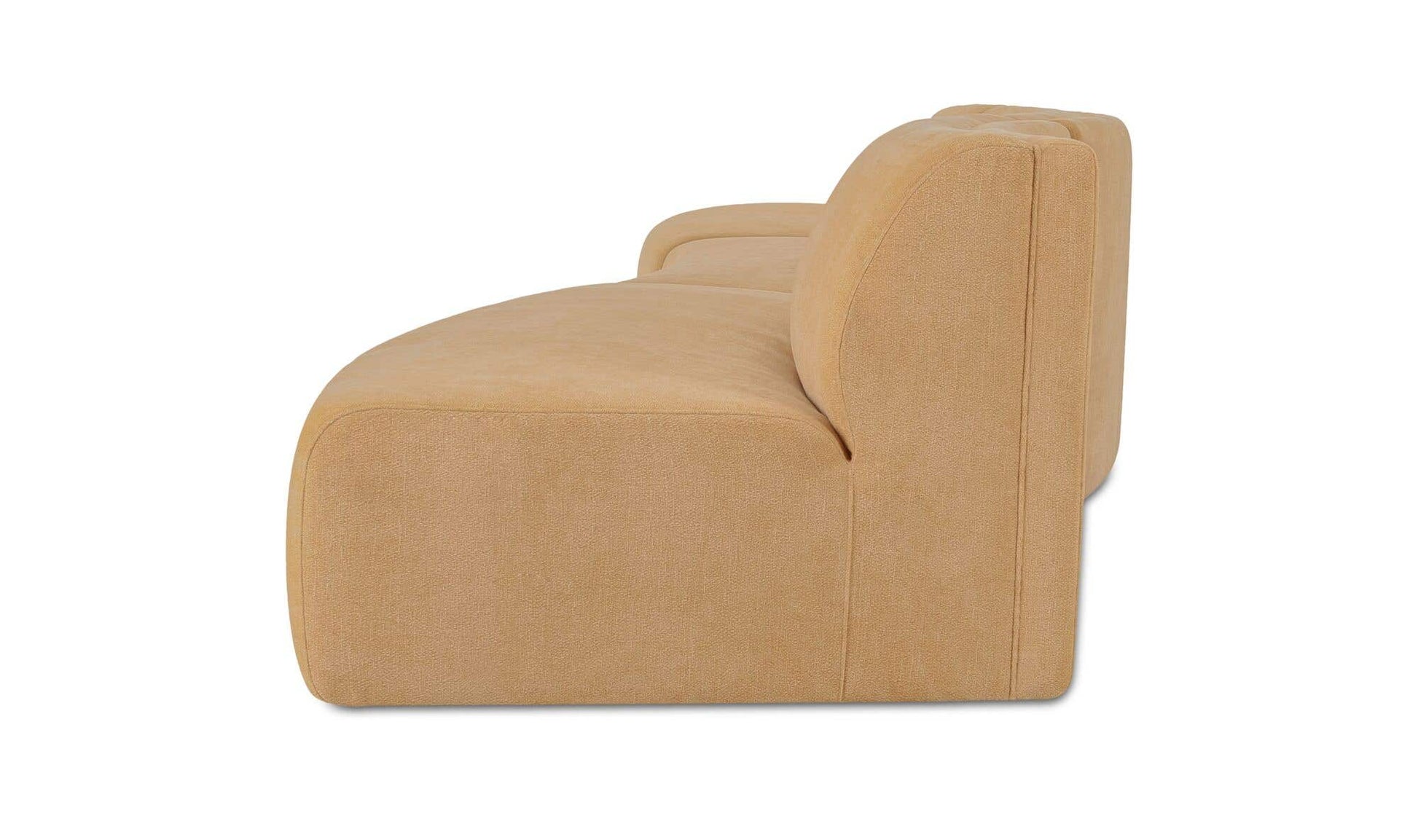 Naomi 3 Piece Wave Modular Sectional Golden Yellow by Moe's Home Collection - view 17