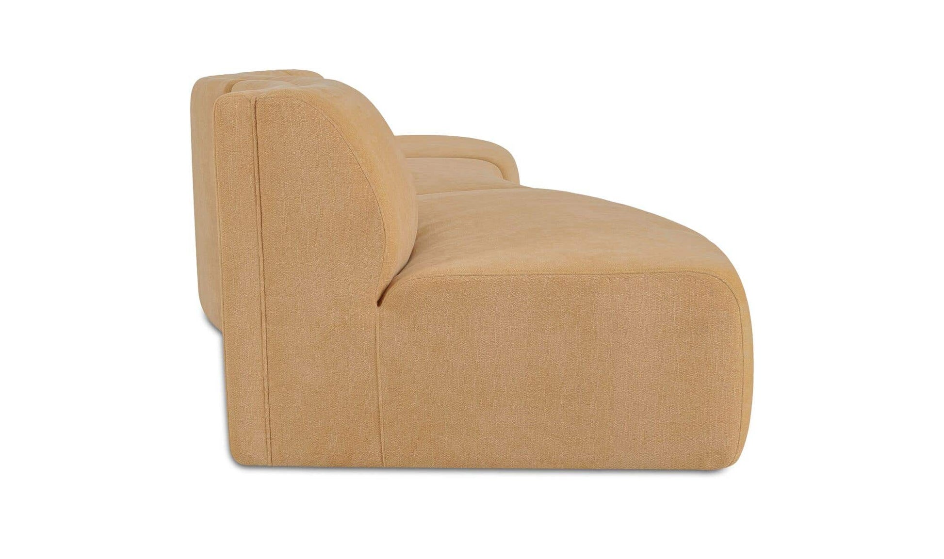 Naomi 3 Piece Wave Modular Sectional Golden Yellow by Moe's Home Collection - view 13