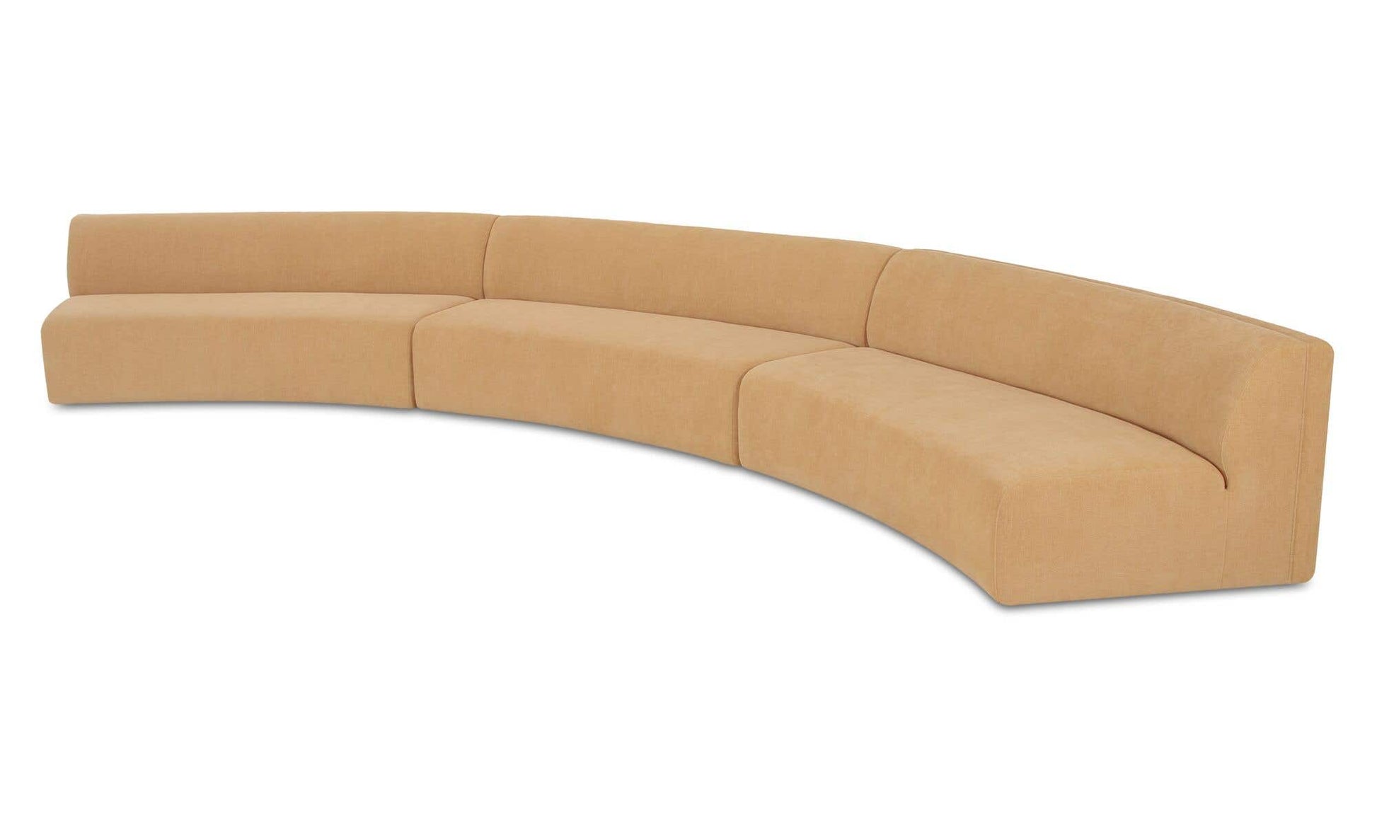 Naomi 3 Piece Concave Modular Sectional Golden Yellow by Moe's Home Collection - view 18