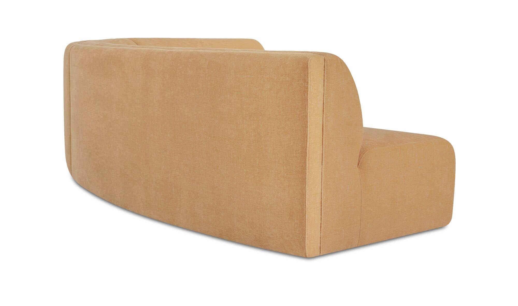 Naomi 3 Piece Concave Modular Sectional Golden Yellow by Moe's Home Collection - view 13