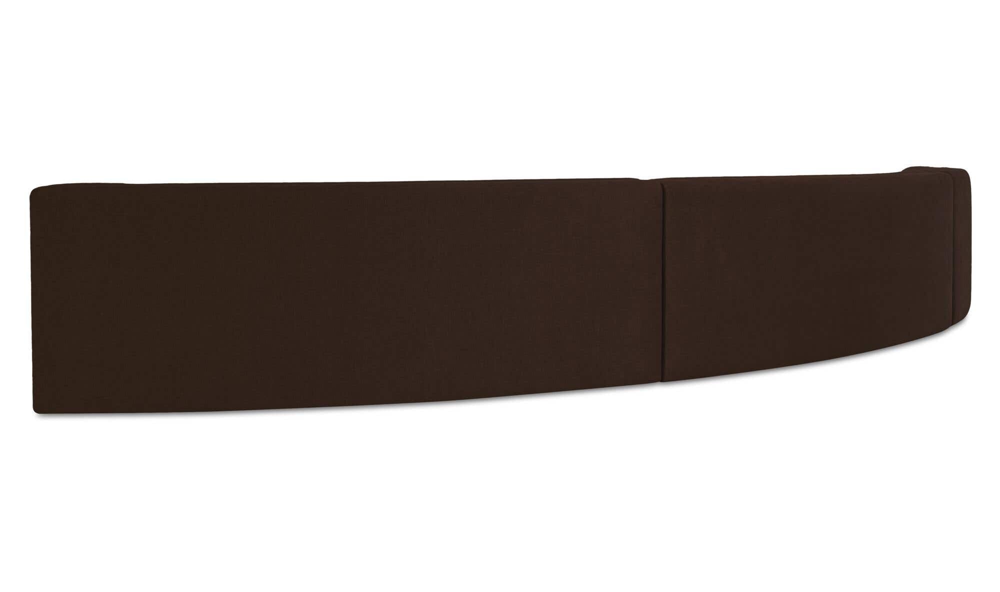 Naomi 3 Piece Concave Modular Sectional Dark Brown by Moe's Home Collection - view 7