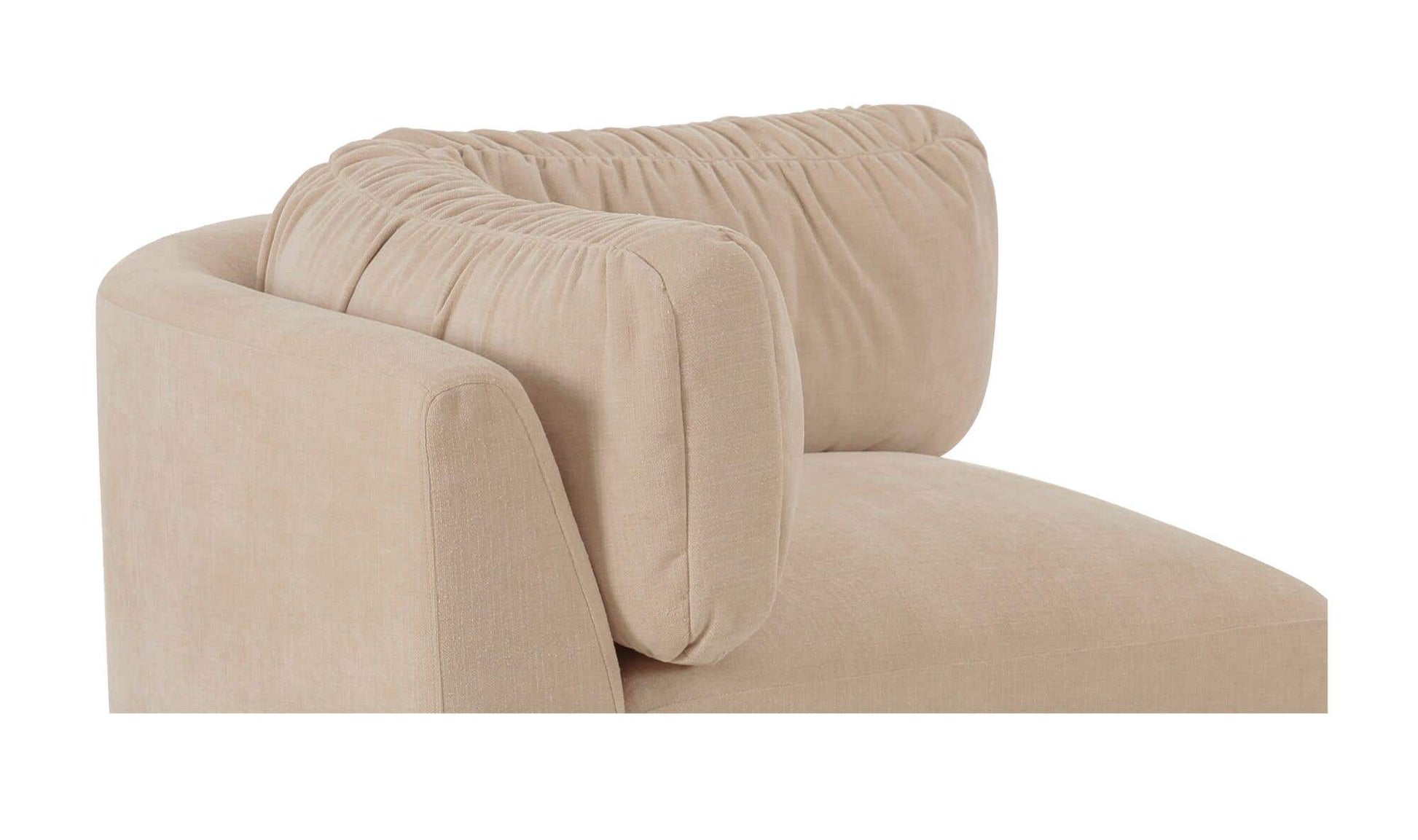 Matina Corner Chair Oatmeal by Moe's Home Collection - view 9