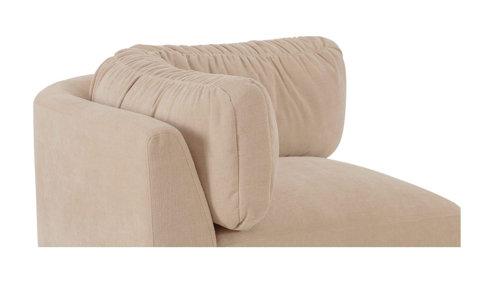 Matina Corner Chair Oatmeal by Moe's Home Collection - view 9