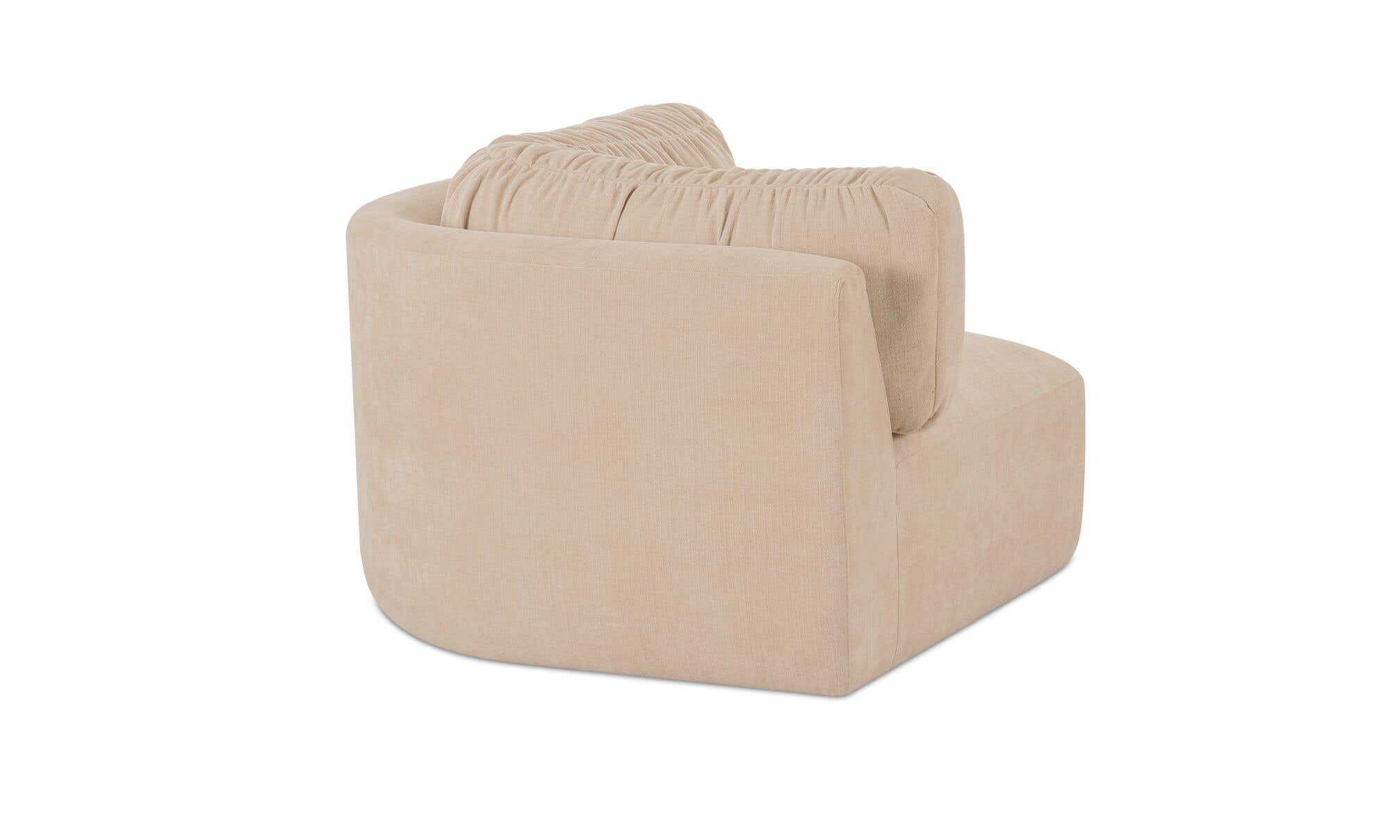 Matina Corner Chair Oatmeal by Moe's Home Collection - view 6