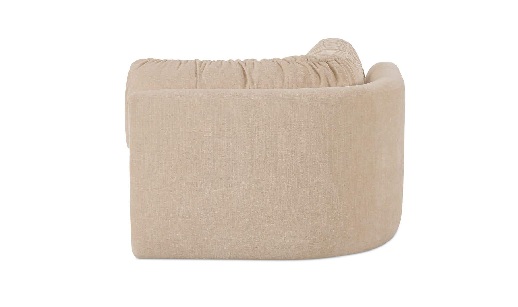 Matina Corner Chair Oatmeal by Moe's Home Collection - view 8