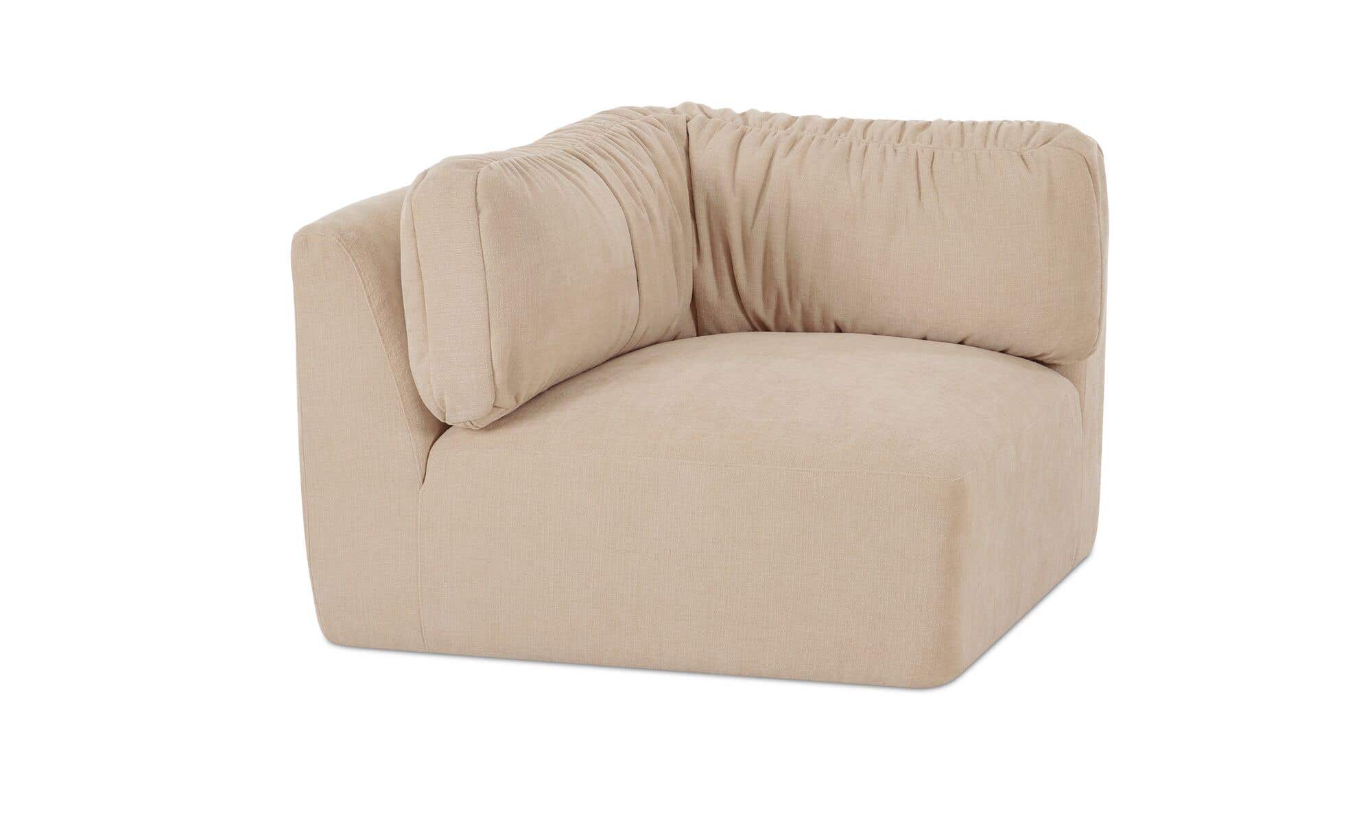 Matina Corner Chair Oatmeal by Moe's Home Collection - view 5