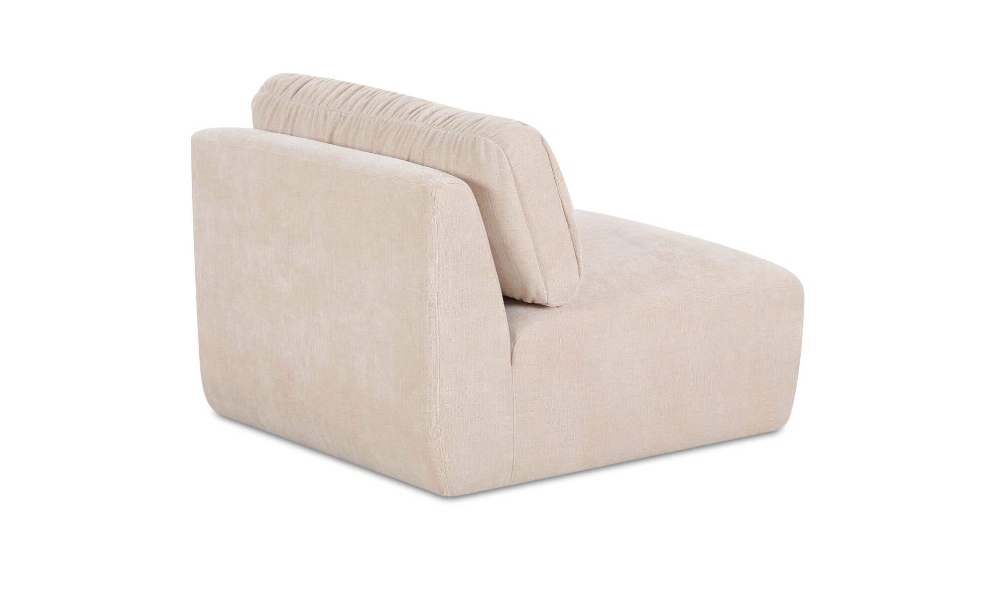 Matina Slipper Chair Oatmeal by Moe's Home Collection - view 6