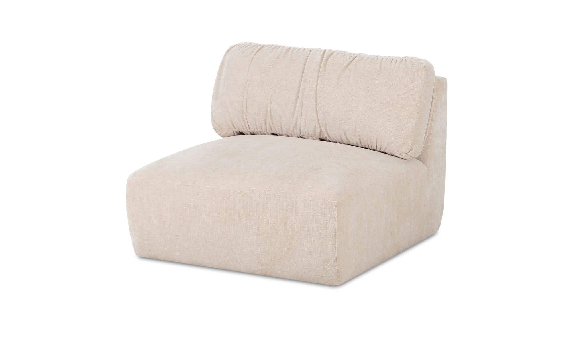 Matina Slipper Chair Oatmeal by Moe's Home Collection - view 10