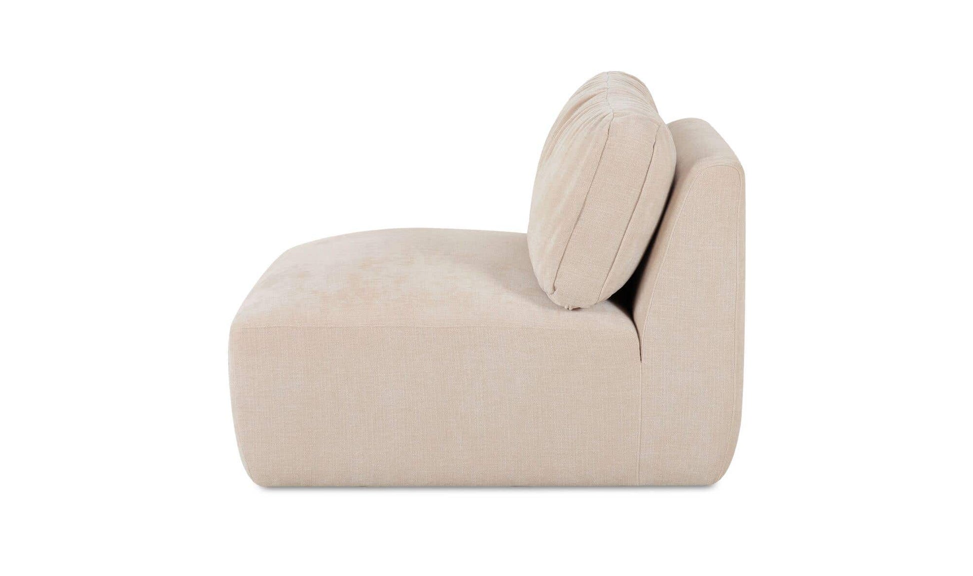 Matina Slipper Chair Oatmeal by Moe's Home Collection - view 9