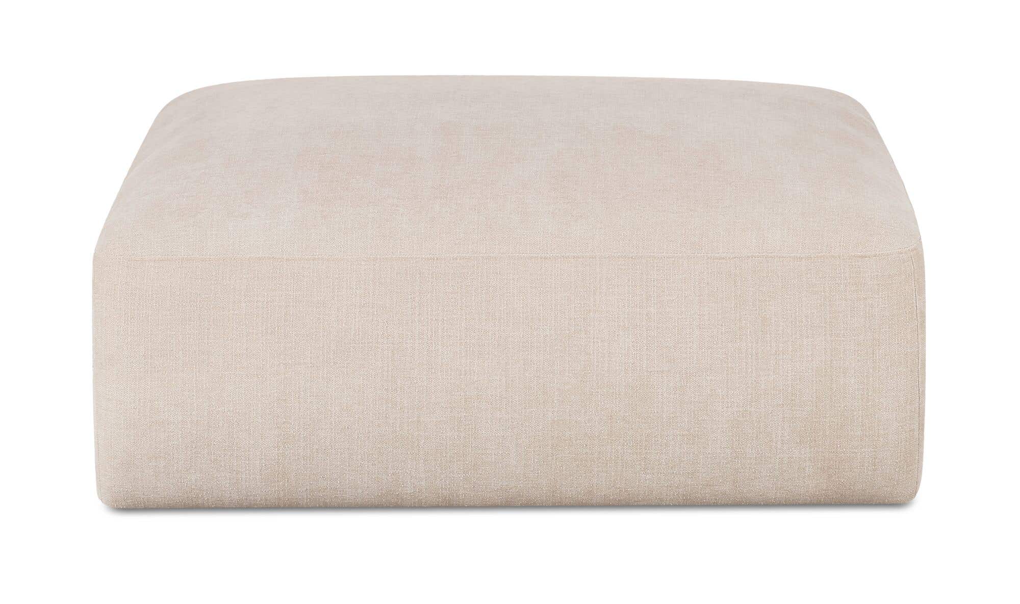 Matina Ottoman Oatmeal by Moe's Home Collection - view 4