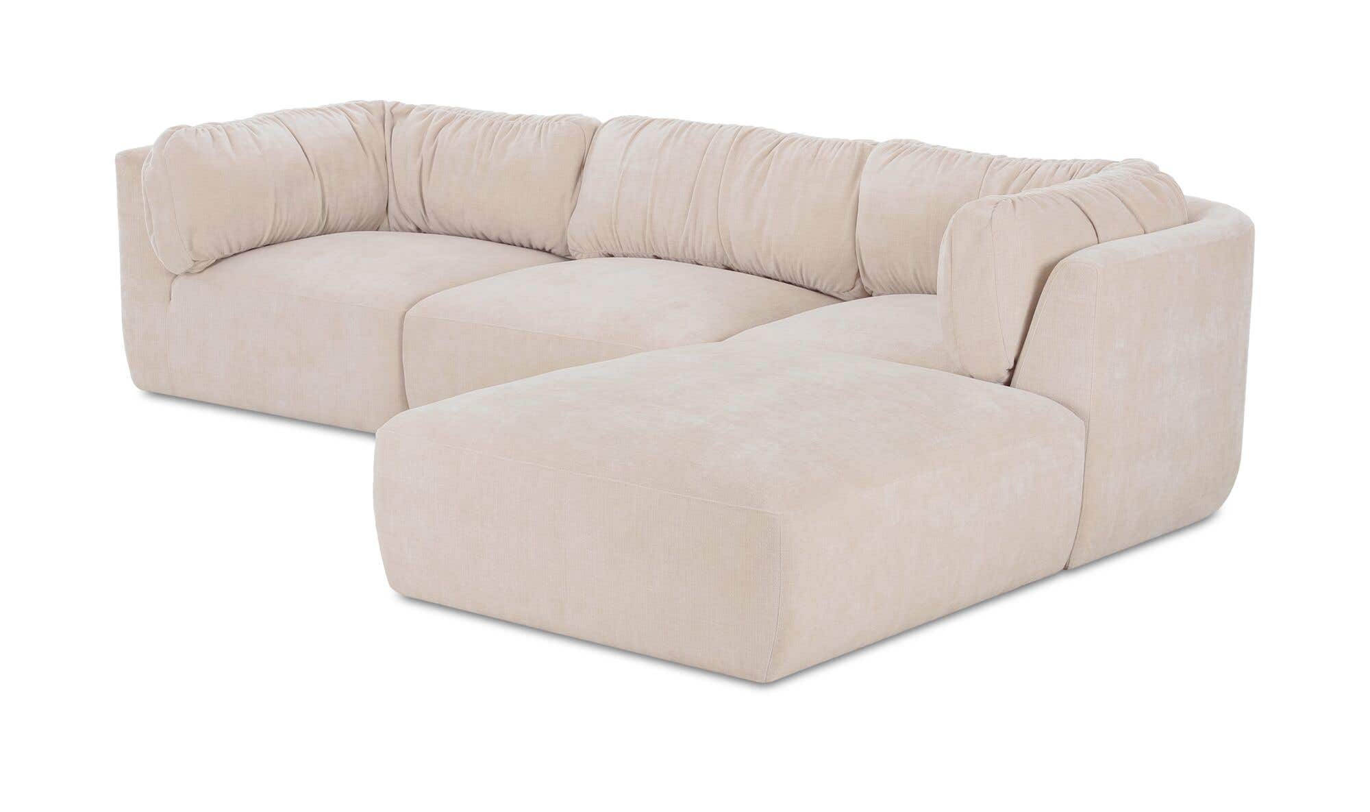 Matina Lounge Modular Sectional Oatmeal by Moe's Home Collection - view 12