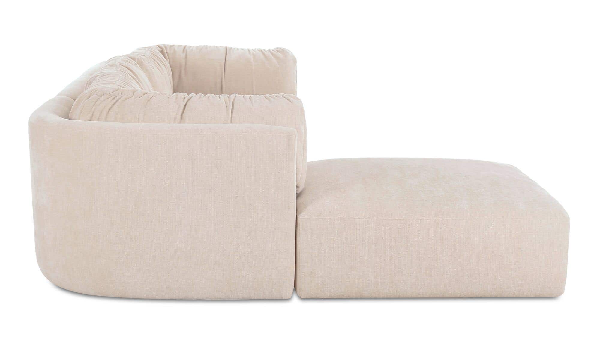 Matina Lounge Modular Sectional Oatmeal by Moe's Home Collection - view 7