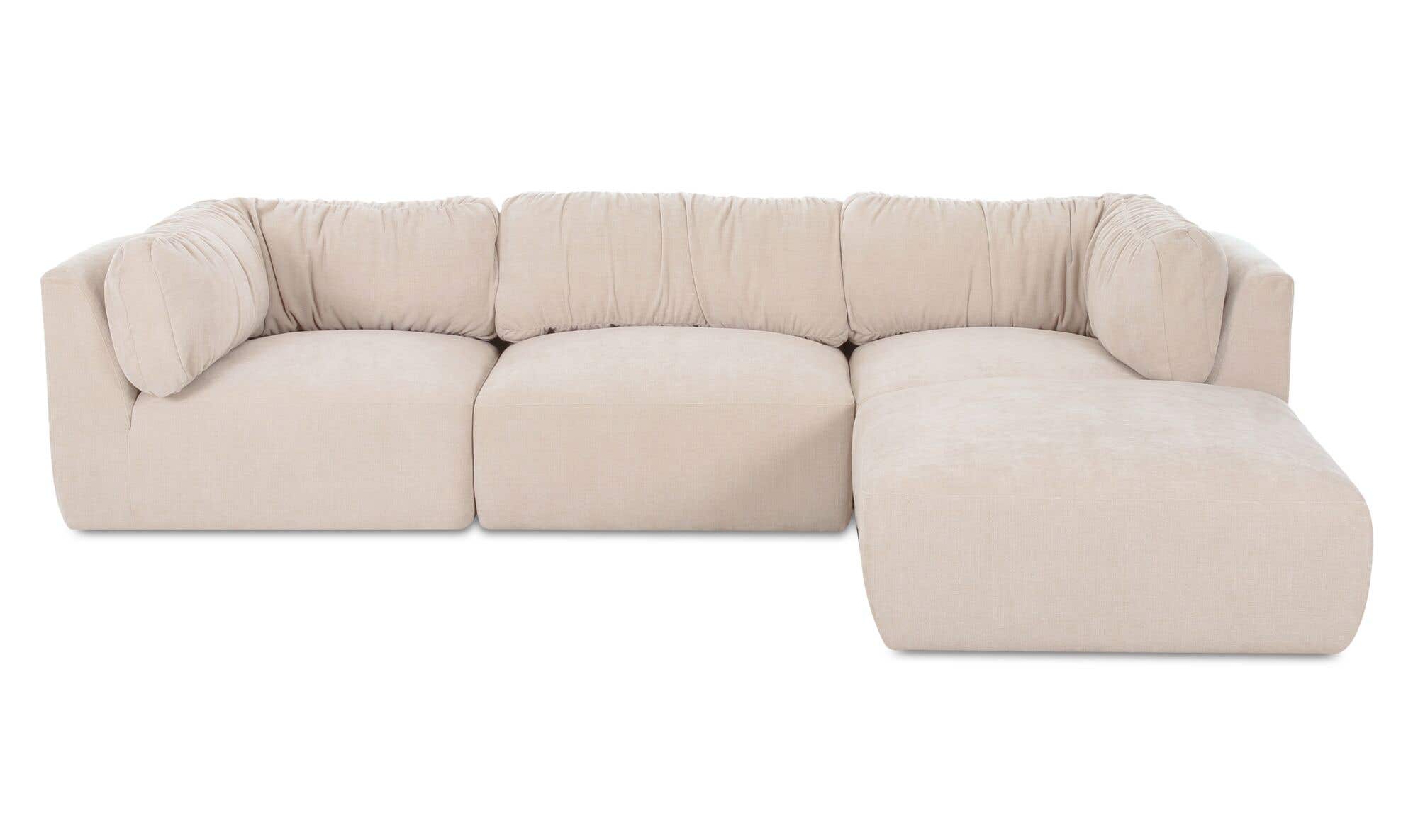 Matina Lounge Modular Sectional Oatmeal by Moe's Home Collection - view 4