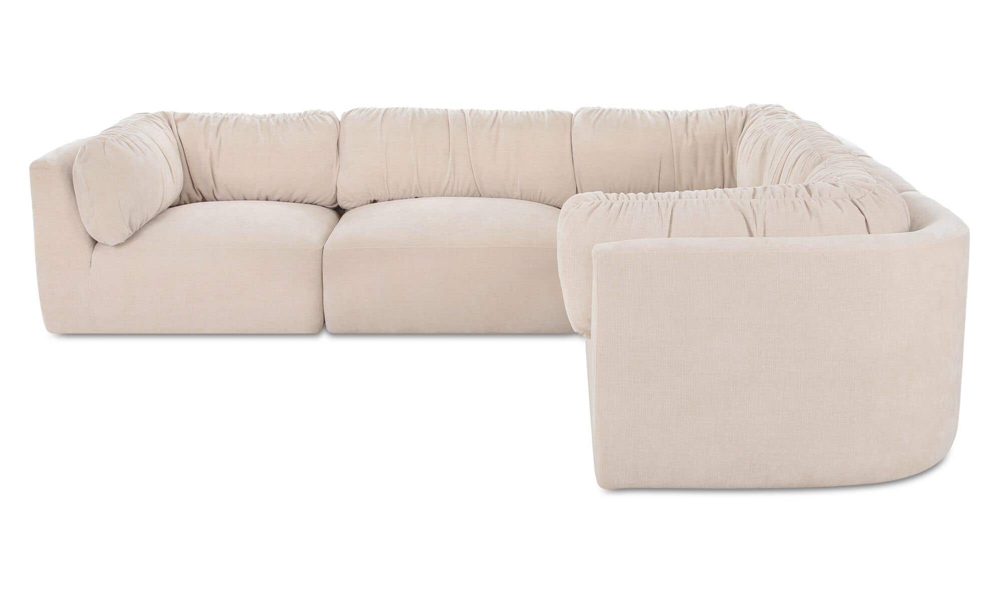 Matina Classic L Modular Sectional Oatmeal by Moe's Home Collection - view 4