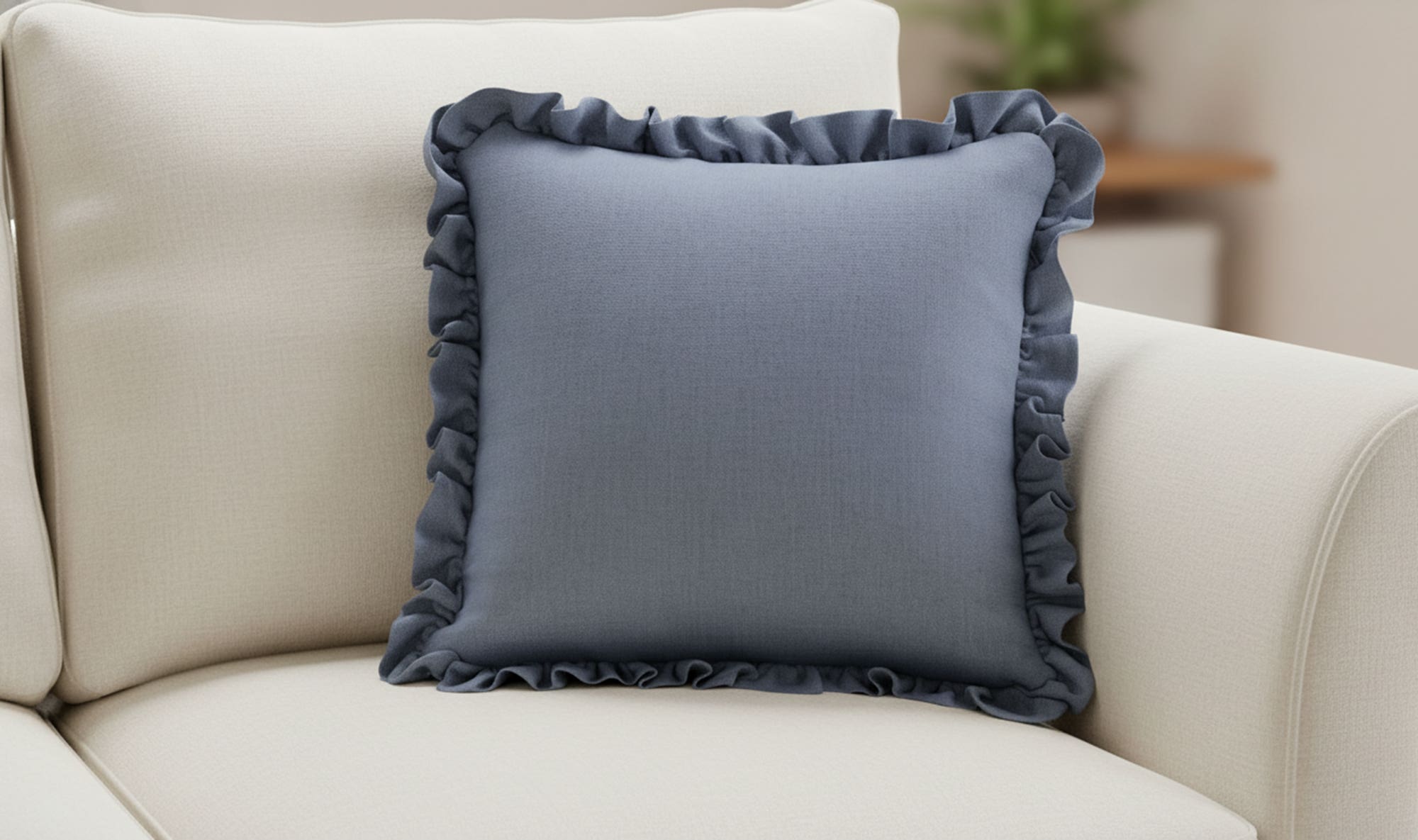 Betty 20 Inch Cushion Blue by Moe's Home Collection - view 4