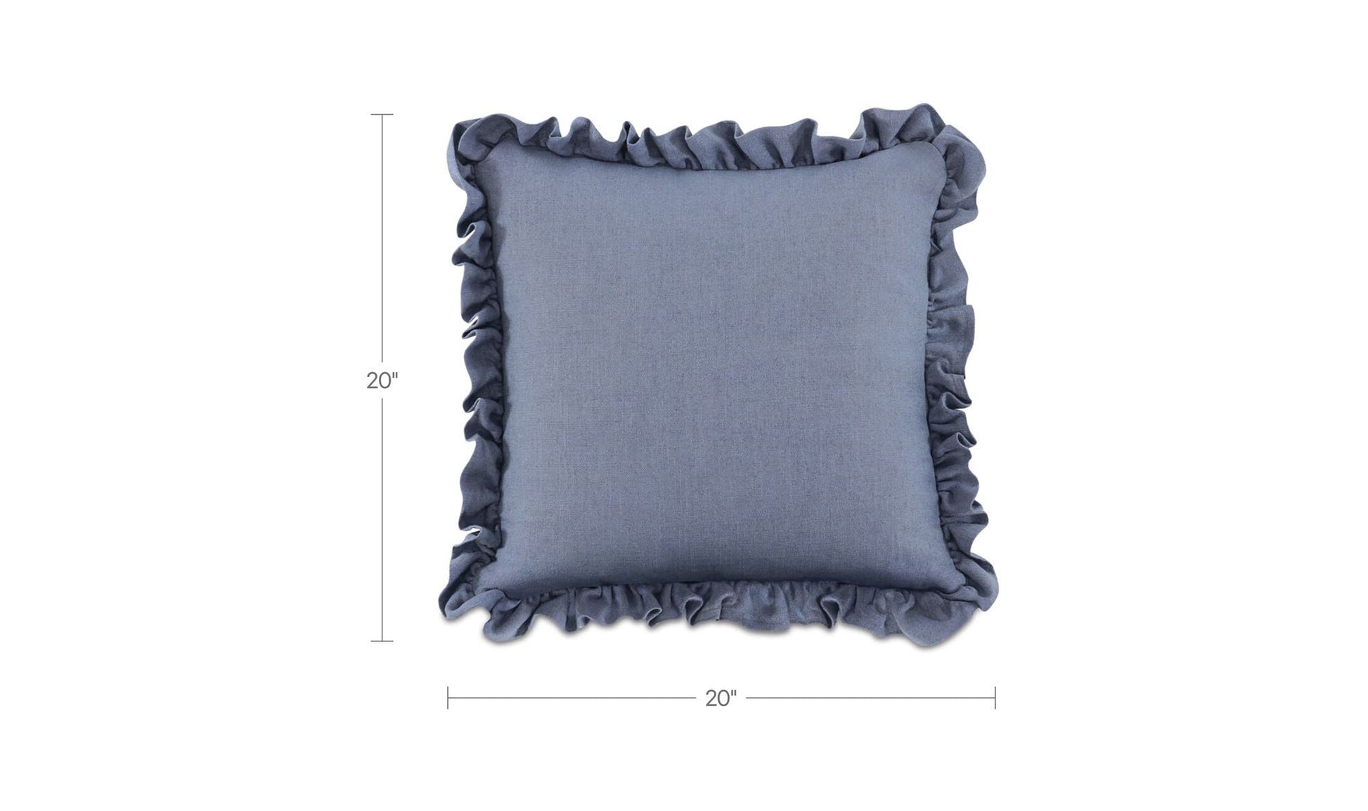 Betty 20 Inch Cushion Blue by Moe's Home Collection - view 8