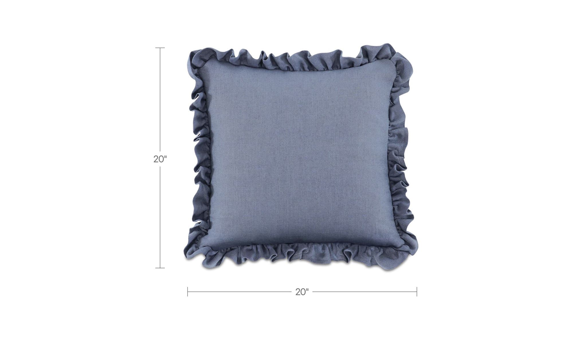 Betty 20 Inch Cushion Blue by Moe's Home Collection - view 8