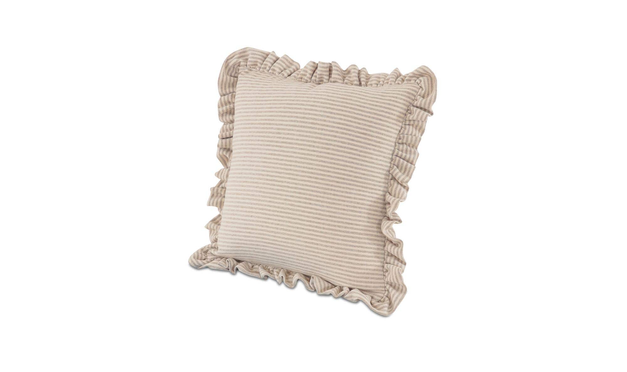 Betty 20 Inch Cushion Beige Stripe by Moe's Home Collection - view 5