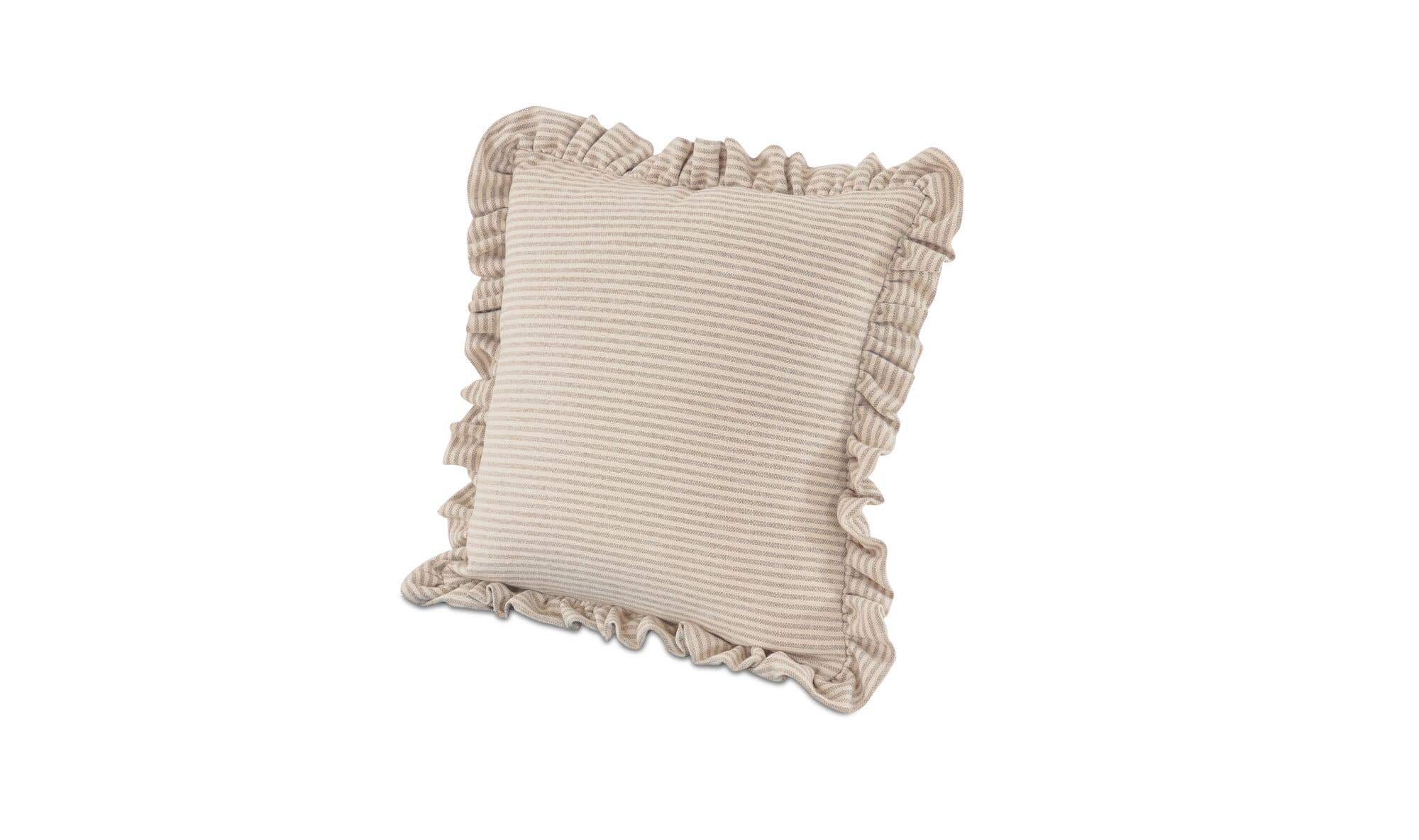 Betty 25 Inch Cushion Beige Stripe by Moe's Home Collection - view 5