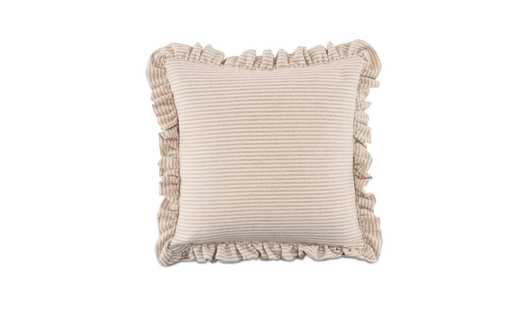 Betty 25 Inch Cushion Beige Stripe by Moe's Home Collection - view 3