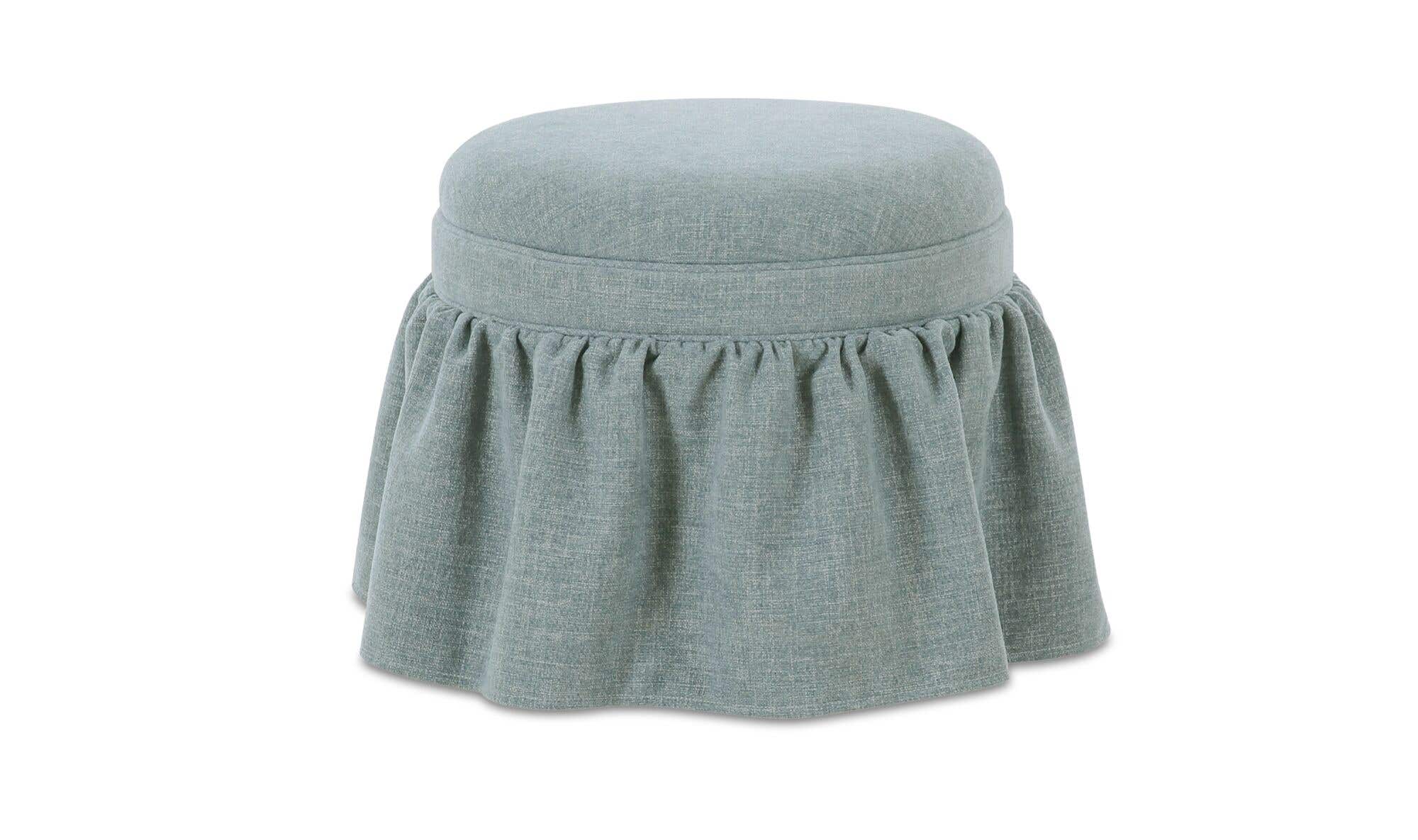 Heidi Storage Ottoman Light Blue by Moe's Home Collection - view 5