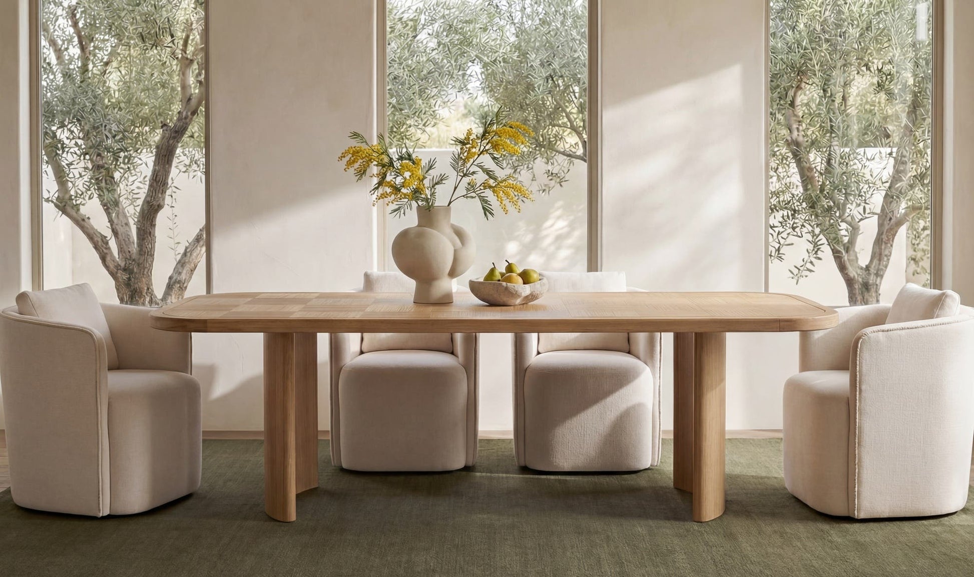 Cecil Dining Chair Warm White by Moe's Home Collection - view 5
