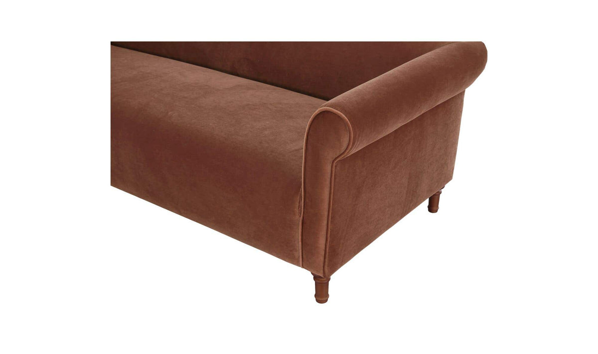 Harmony Sofa Blush Faux Mohair by Moe's Home Collection - view 13