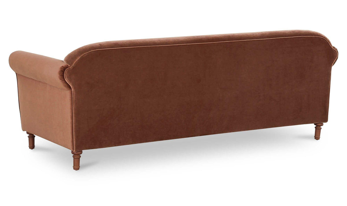 Harmony Sofa Blush Faux Mohair by Moe's Home Collection - view 6