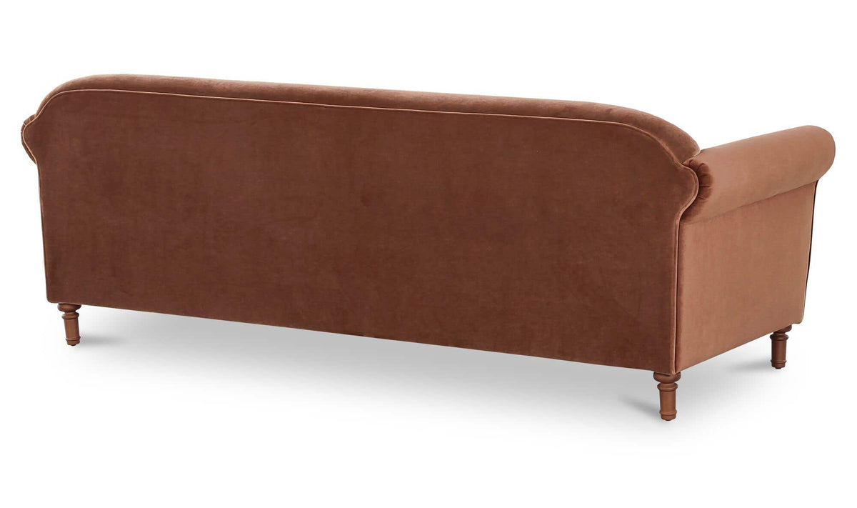 Harmony Sofa Blush Faux Mohair by Moe's Home Collection - view 8