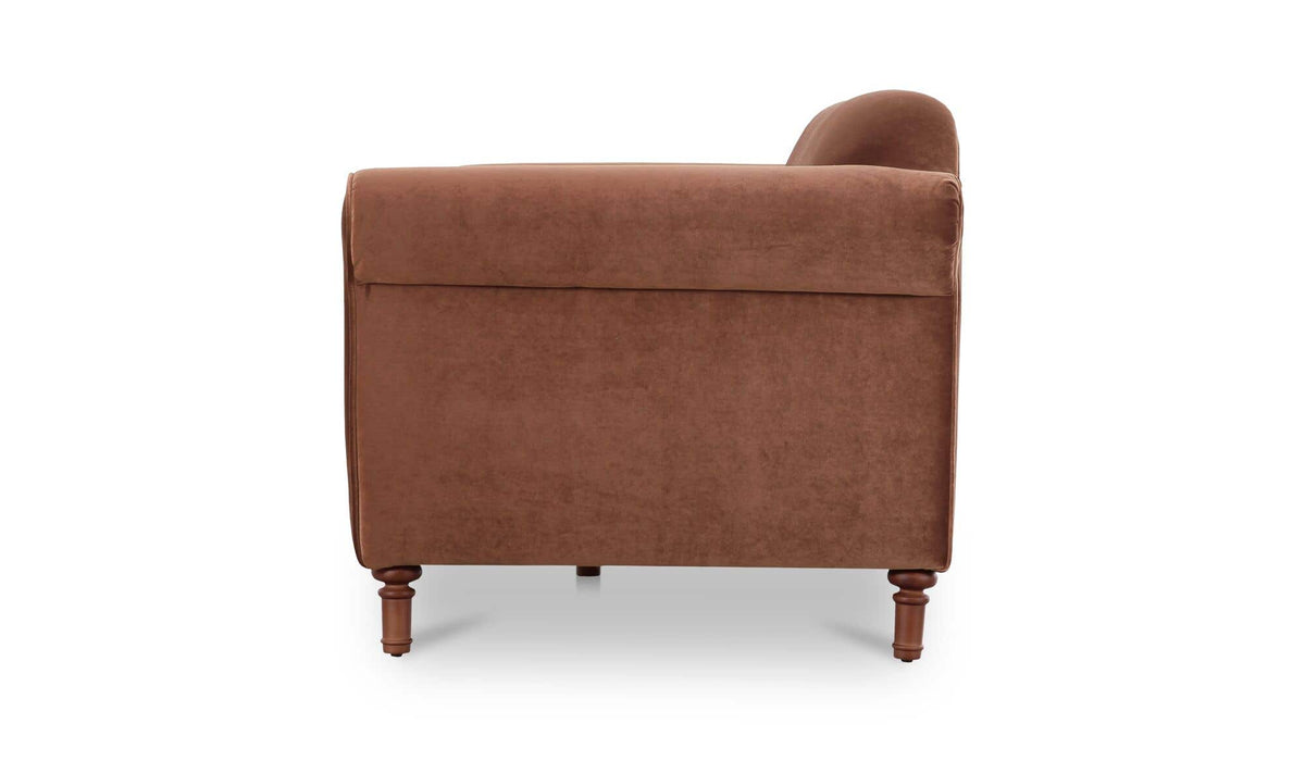 Harmony Sofa Blush Faux Mohair by Moe's Home Collection - view 9