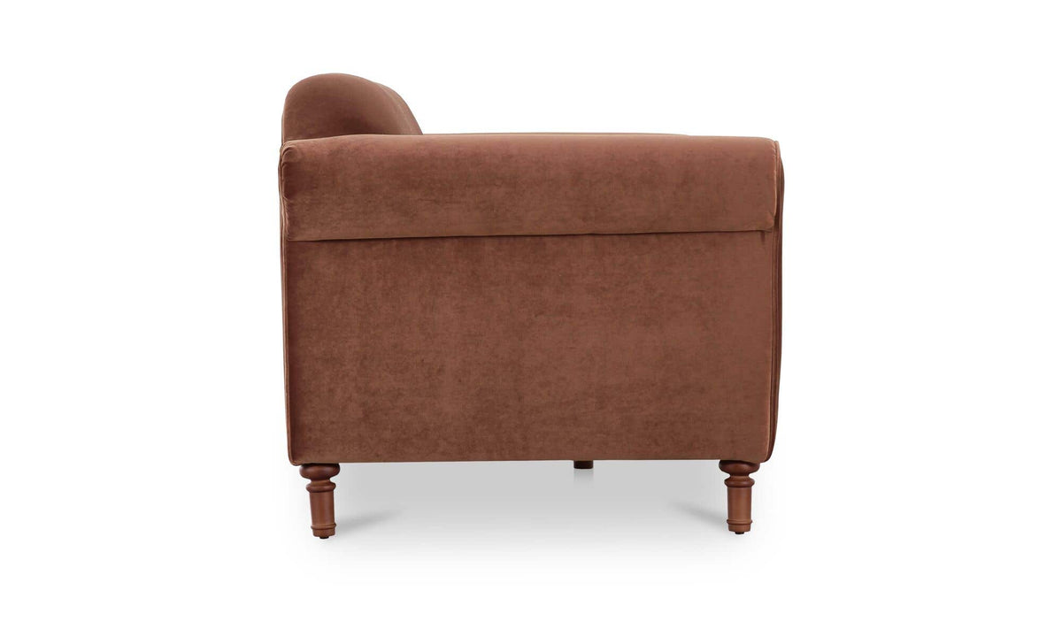 Harmony Sofa Blush Faux Mohair by Moe's Home Collection - view 5