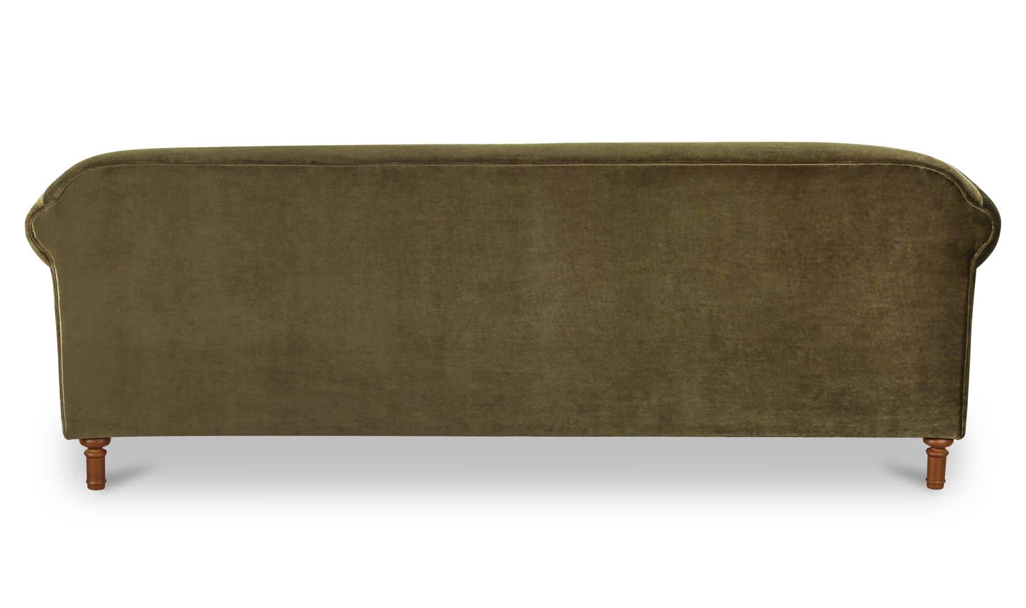 Harmony Sofa Dark Green Faux Mohair by Moe's Home Collection - view 8