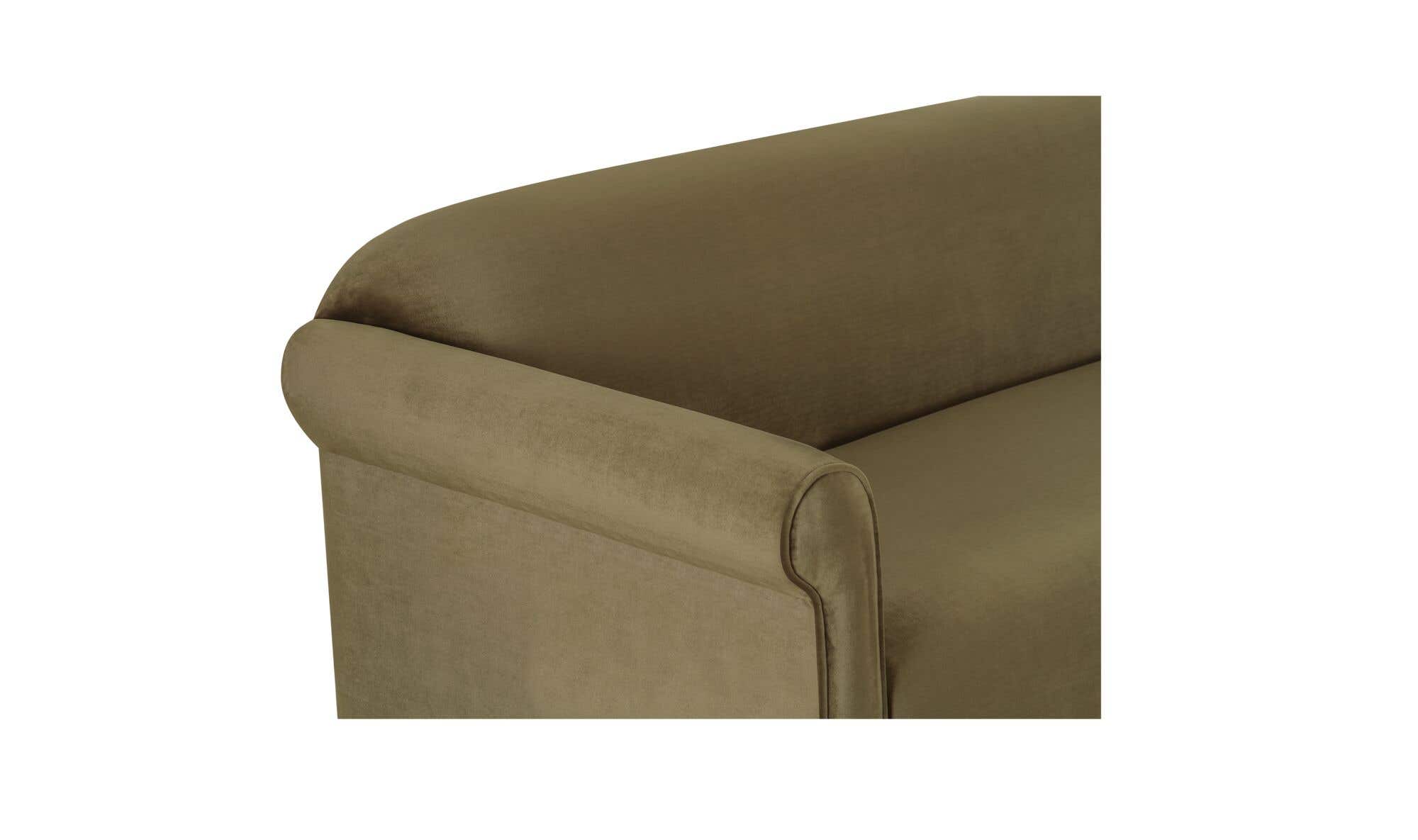Harmony Sofa Dark Green Faux Mohair by Moe's Home Collection - view 11