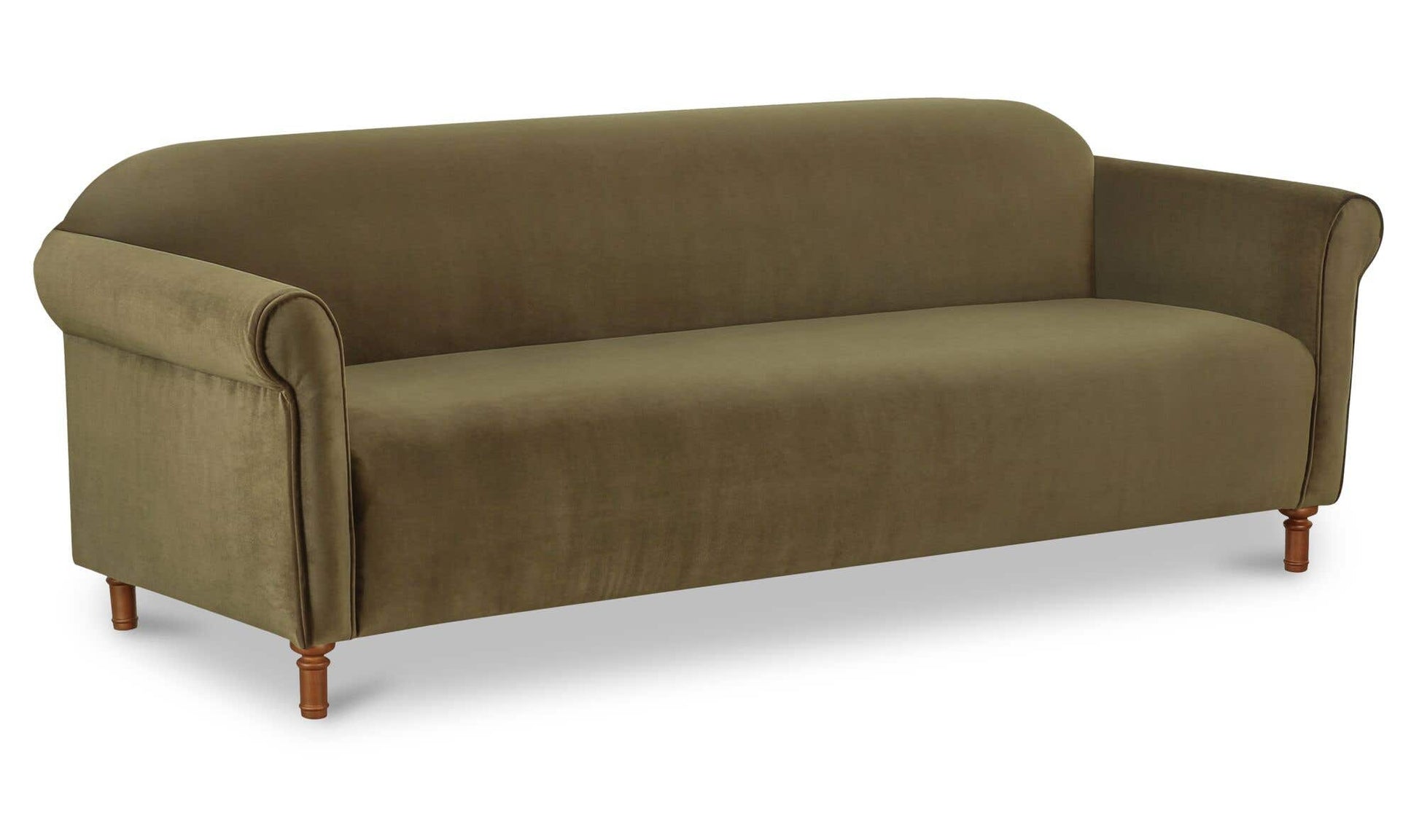 Harmony Sofa Dark Green Faux Mohair by Moe's Home Collection - view 6