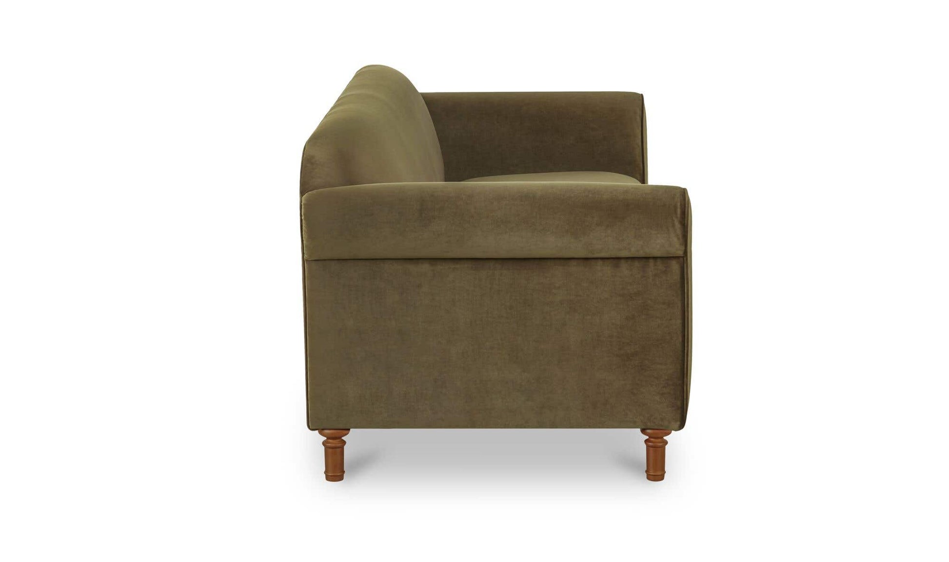 Harmony Sofa Dark Green Faux Mohair by Moe's Home Collection - view 7
