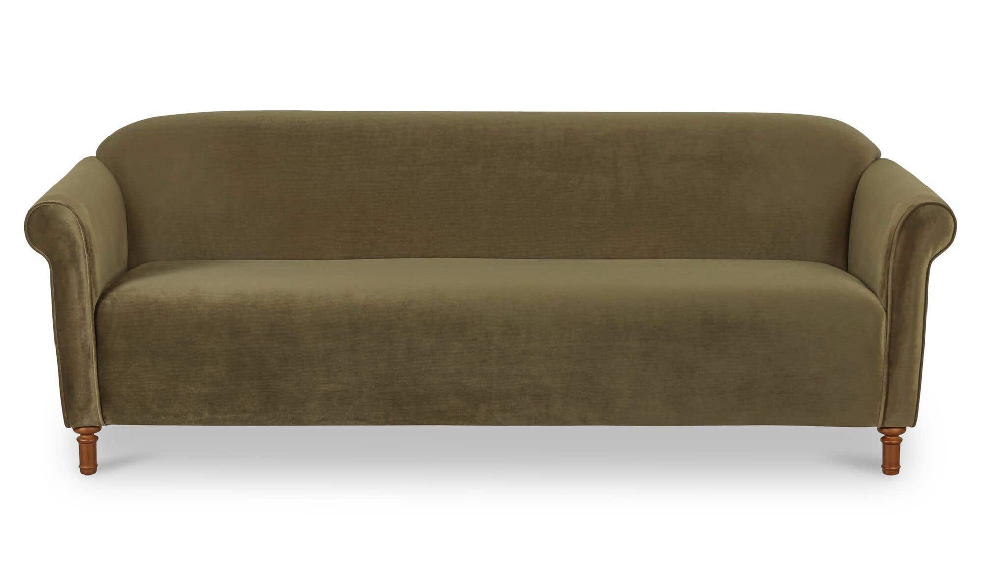 Harmony Sofa Dark Green Faux Mohair by Moe's Home Collection - view 4