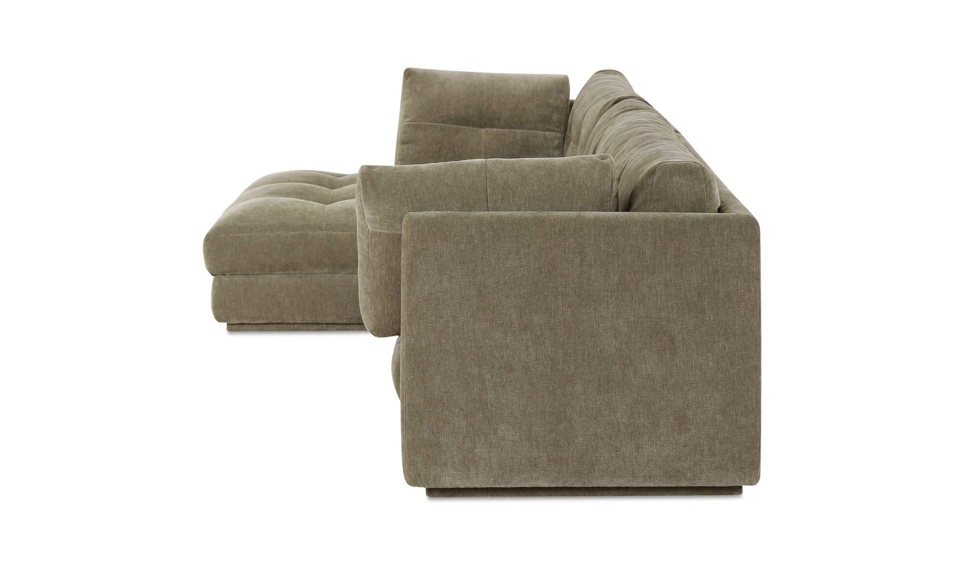 Mischa Left Sectional Sage Green by Moe's Home Collection - view 7
