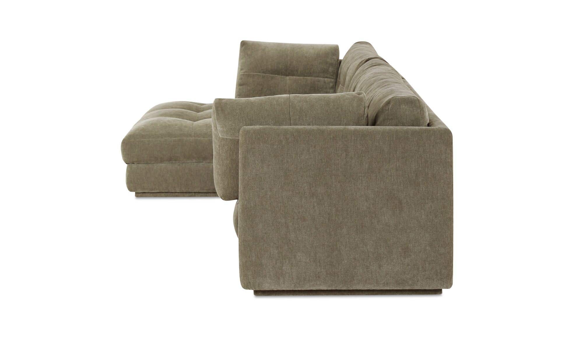 Mischa Left Sectional Sage Green by Moe's Home Collection - view 7